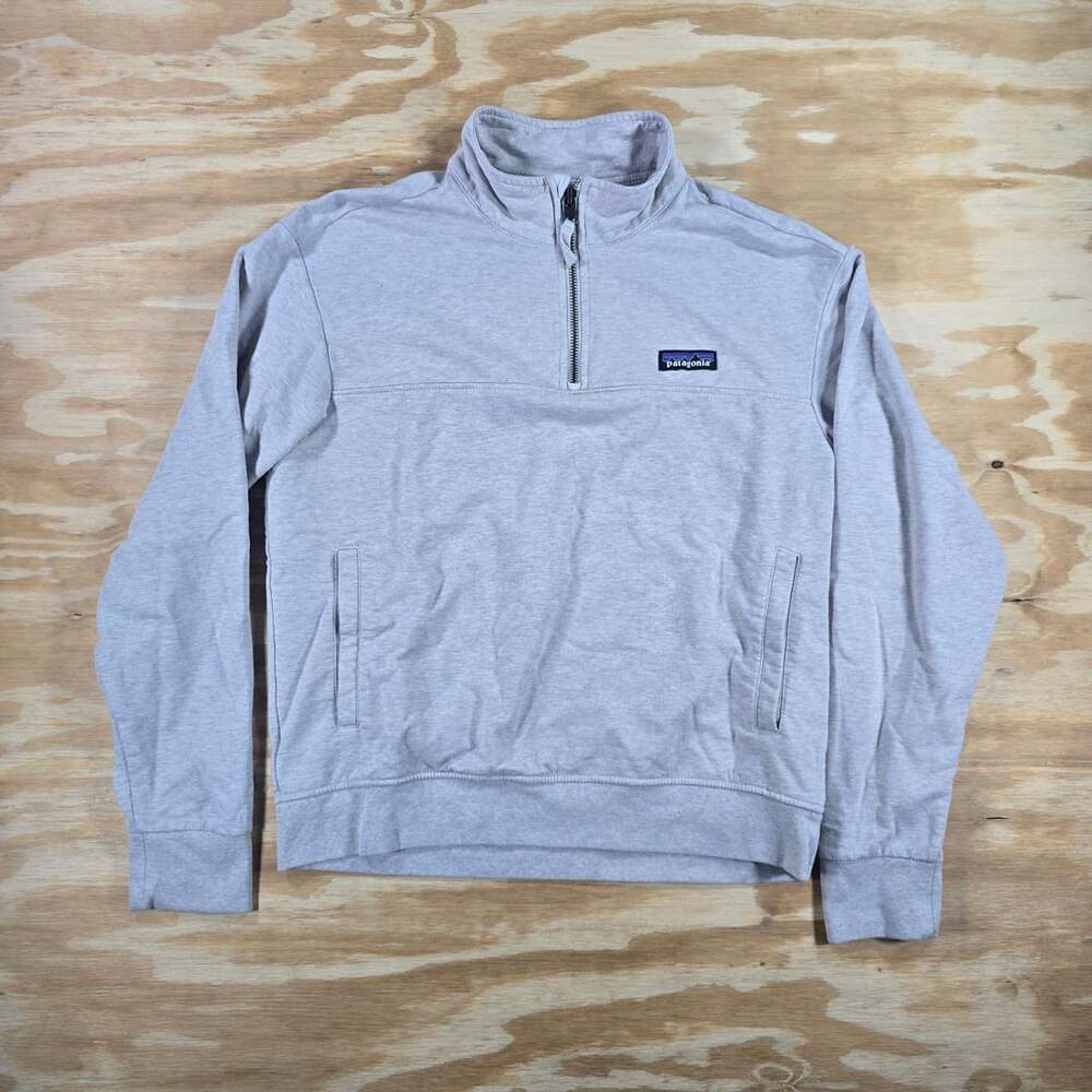 Patagonia Quarter Zip Sweatshirt Size M Grey